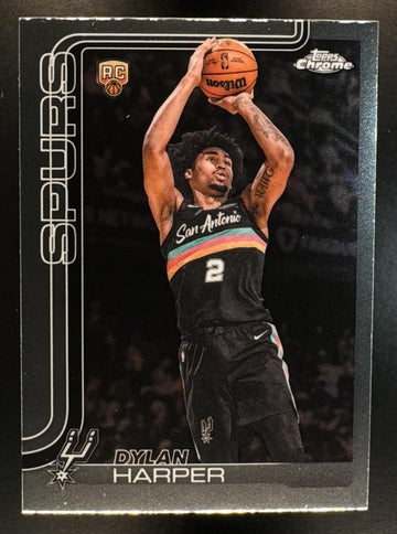 2025-26 Topps Chrome Update Dylan Harper #152 RC Spurs