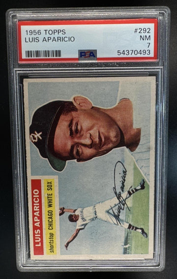 1956 Topps Luis Aparicio #292 - RC White Sox PSA 7
