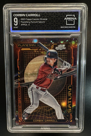 2023 Topps Cosmic Chrome Corbin Carroll #PPSA-4 Planetary Pursuit Saturn RC Arena Club 9