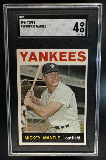 1964 Topps Mickey Mantle #50 Yankees SGC 4