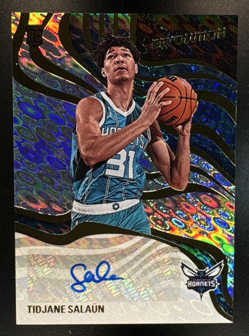 2024-25 Panini Revolution Tidjane Salaun #RS-JAN Signatures RC Auto Hornets