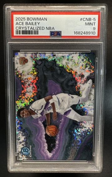 2025-26 Bowman Ace Bailey #CNB-5 Chrome Crystalized RC SSP Jazz PSA 9