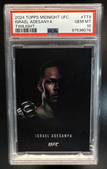 2024 Topps Midnight UFC Israel Adesanya #TT-9 Twilight PSA 10