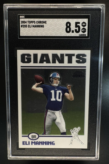 2004 Topps Chrome Eli Manning #205 RC Giants SGC 8.5