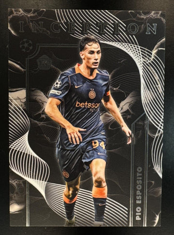 2025 Topps Inception UEFA Club Competitions Pio Esposito #DF-20 Dark Flow RC Inter Milan