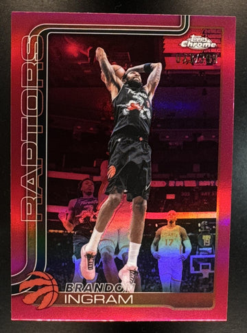 2025-26 Topps Chrome Update Brandon Ingram #66 Magenta Refractor 73/399 Raptors