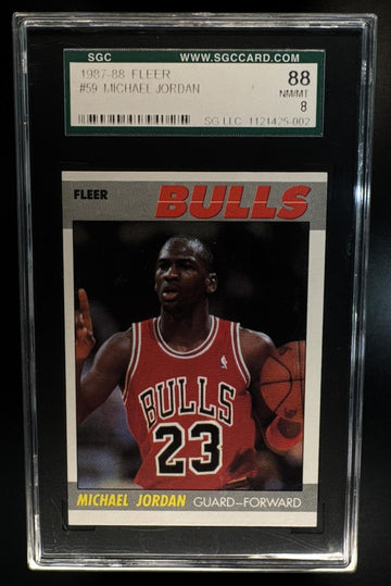 1987-88 Fleer Michael Jordan #59 Bulls SGC 8