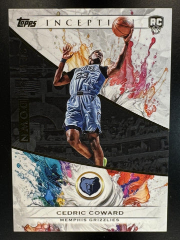 2025-26 Topps Inception Cedric Coward #S-19 Splashdown RC Grizzlies