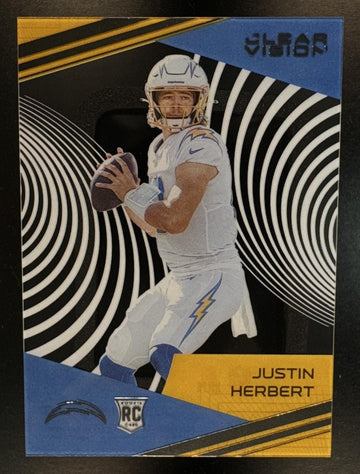 2020 Panini Chronicles Justin Herbert #CV-3 Clear Vision Rookies RC Chargers