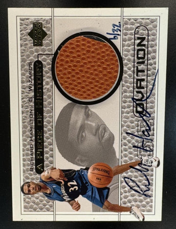 1999 Upper Deck Ovation Richard Hamilton #RH-A A Piece of History Auto /32 RC Wizards