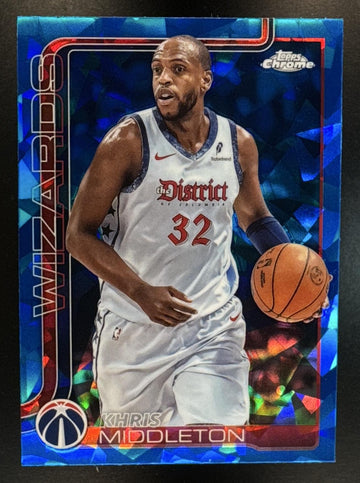 2025-26 Topps Chrome Sapphire Khris Middleton #204 Wizards