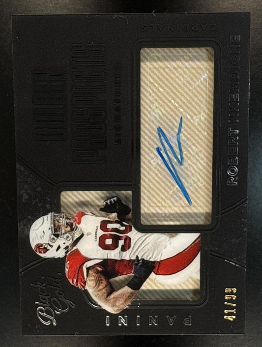 2016 Panini Black Gold Robert Nkemdiche #GP-RN Golden Prospects Auto White /99 Cardinals