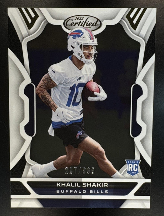 2022 Panini Certified Khalil Shakir #170 Refractor 8/399 RC Bills