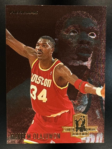 1994-95 Fleer Hakeem Olajuwon #3 Career Achievement Awards Rockets