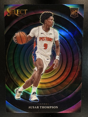 2023-24 Panini Select Ausar Thompson #22 Color Wheel RC SSP Pistons