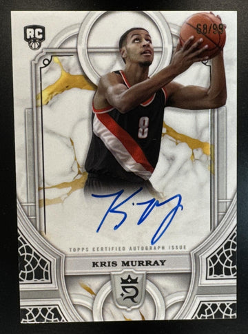 2023 Topps Royalty Collection Kris Murray #RA-KM Rookie Auto /99 RC Trail Blazers