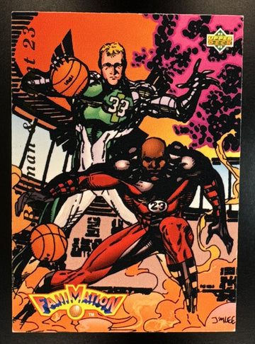 1992-93 Upper Deck Larry Bird Michael Jordan #510 Fanimation