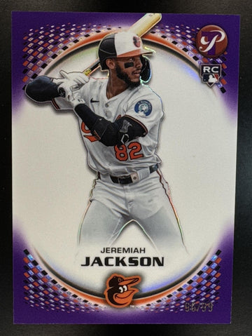 2026 Topps Pristine Jeremiah Jackson #15 Purple Refractor 96/99 RC Orioles