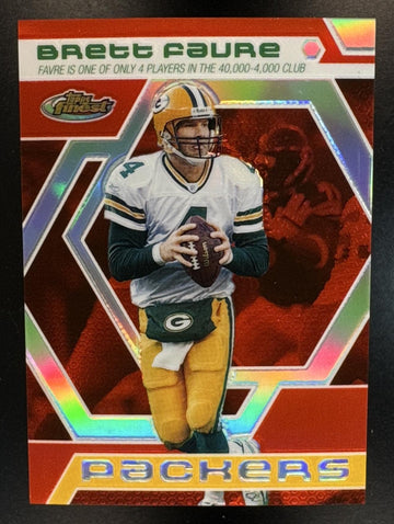 2006 Topps Finest Brett Favre #BF16 Moments Refractor /399 Packers