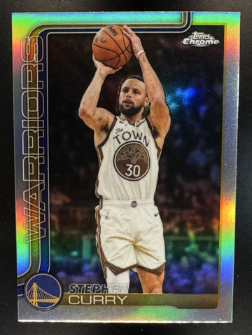 2025-26 Topps Chrome Update Stephen Curry #14 Refractor Warriors