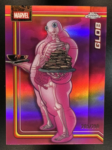 2026 Topps Chrome Marvel Comics Glob #043 Pink Refractor 205/250