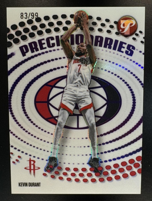 2025 Topps Pristine Kevin Durant #PR-30 Precisionaries Purple Refractor /99