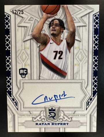 2023 Topps Royalty Collection Rayan Rupert #POG-RR Pursuit of Greatness Auto /99 Trail Blazers