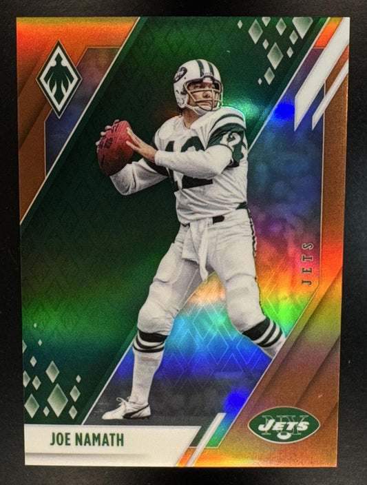 2021 Panini Phoenix Joe Namath #89 Orange 41/99 Jets