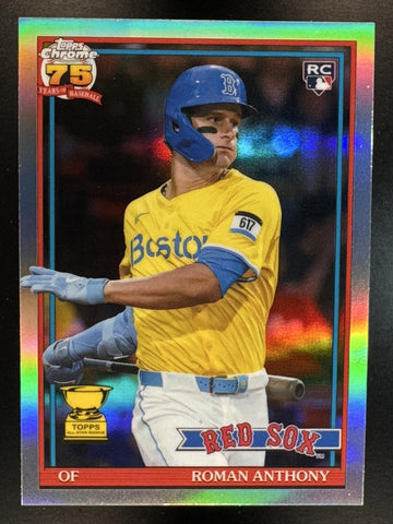 2026 Topps Chrome Roman Anthony #91CB-19 1991 RC Red Sox