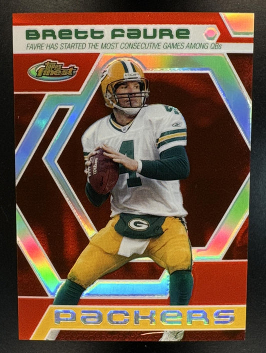 2006 Topps Finest Brett Favre #BF5 Moments Refractor 325/399 Packers