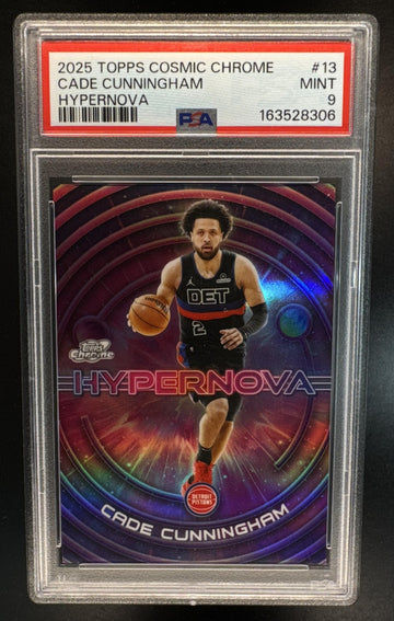 2025-26 Topps Cosmic Chrome Cade Cunningham #HN-13 Hypernova SSP Pistons PSA 9