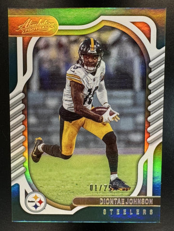 2022 Panini Absolute Diontae Johnson #92 Spectrum Green 1/25 Steelers