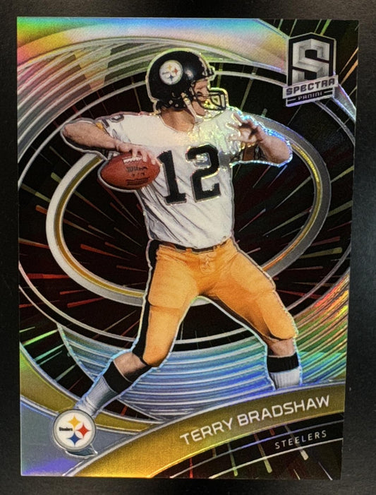 2021 Panini Spectra Terry Bradshaw #110 Hyper 7/75 Steelers