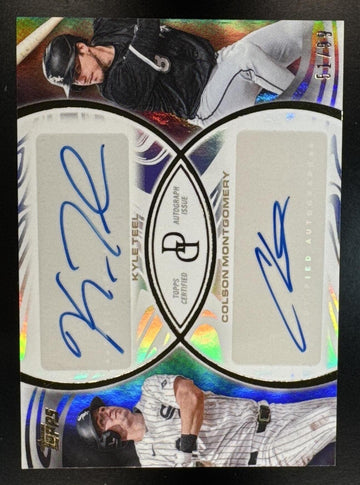 2026 Topps Dynamic Duals Colson Montgomery Kyle Teel #24-A Auto Rainbow /99 White Sox