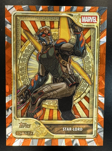 2026 Topps Mint Marvel Star-Lord #96 Gold Orange Diamante Foil 20/25