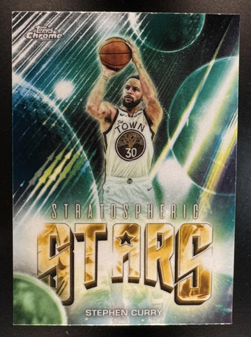 2025-26 Topps Chrome Update Stephen Curry #ST-2 Stratospheric Stars Warriors