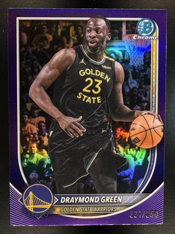 2025-26 Bowman Draymond Green #BCV-117 Chrome Purple Refractor 221/250 Warriors