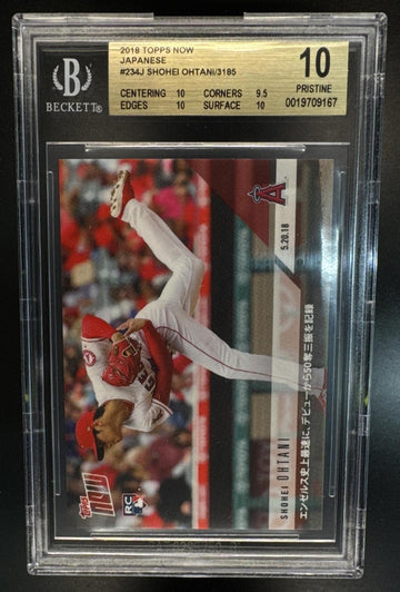 2018 Topps Now Shohei Ohtani #234J RC Angels BGS 10