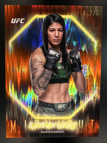 2025 Topps UFC Midnight Ketlen Vieira #29 Dusk /75