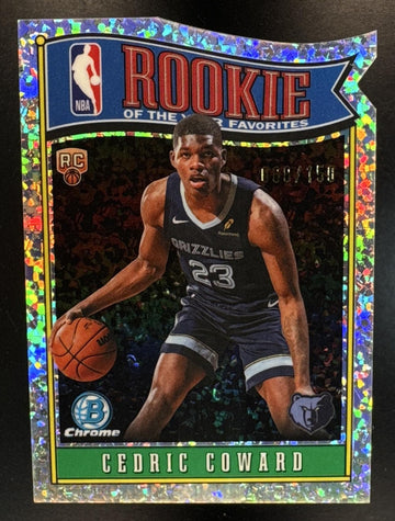 2025 Bowman Cedric Coward #RY-11 ROY Favorites Mini Diamond Refractor /150 RC Grizzlies