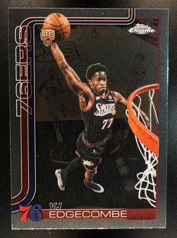 2025-26 Topps Chrome Update VJ Edgecombe #153 RC 76ers