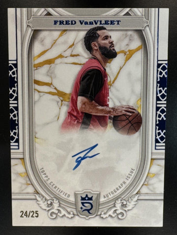 2023 Topps Royalty Collection Fred VanVleet #SS-FV Superior Signatures Blue /25 Rockets