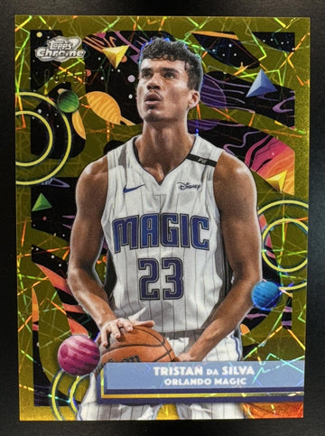 2025 Topps Cosmic Chrome Tristan da Silva #175 Gold Interstellar Refractor /50 Magic