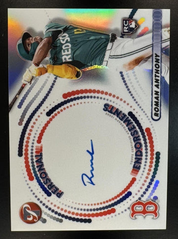 2026 Topps Pristine Roman Anthony #PEA-RA Personal Endorsements Auto RC Red Sox