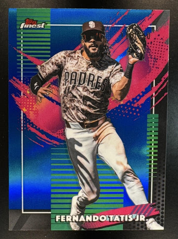 2026 Topps Finest Fernando Tatis Jr. #274 Rare Blue Refractor /150 Padres
