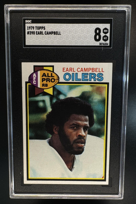 1979 Topps Earl Campbell #390 RC SGC 8