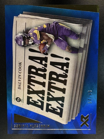 2021 Panini XR Dalvin Cook #EXT20 Extra Blue 94/99 Vikings