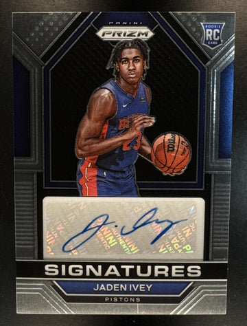 2022-23 Panini Prizm Jaden Ivey #RSI-JIV Rookie Signatures Auto RC Pistons