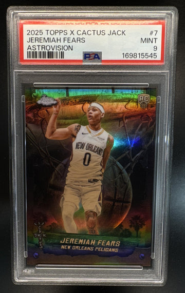 2025 Topps Chrome x Cactus Jack Jeremiah Fears #AST-7 Astrovision RC PSA 9