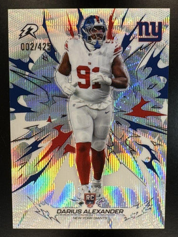 2025 Topps Resurgence Darius Alexander #170 Surge Refractor 2/425 RC Giants